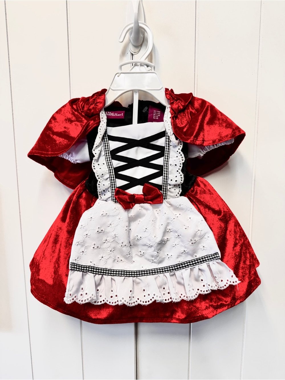 Unbranded Red Little Red Riding Hood Girls Costume Dress